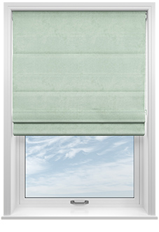 Faux Suede, Duckegg - Twist&Fit Roman Blind